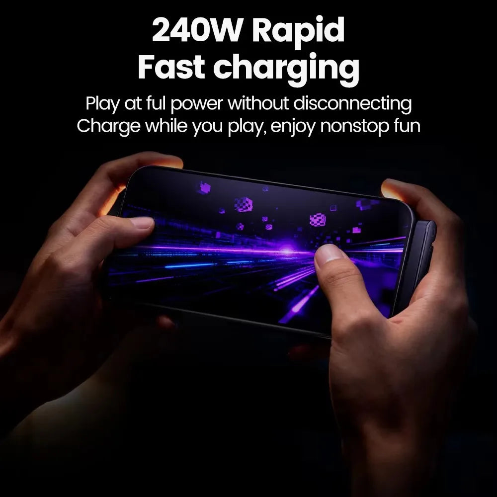 240W Cable 2 in 1 Type C To Type C Fast Charging Foldable Bracket Data Cable Type C Desktop Holder Charging Wire For Iphone17 16