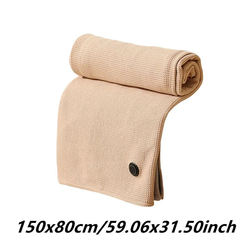 Portable Wearable Usb Electric Heated Blanket 3 Heating Level Heated Shawl Winter Warmer Blanket For Home Office Sofa Shawl