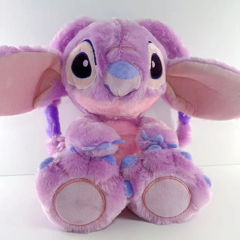 Disney Lilo&Stitch Plush Doll Breath Child Peluche Kawaii Soothes Toy Anime Baby Music Light Sleep Toys Pink Stitch Kid Gifts