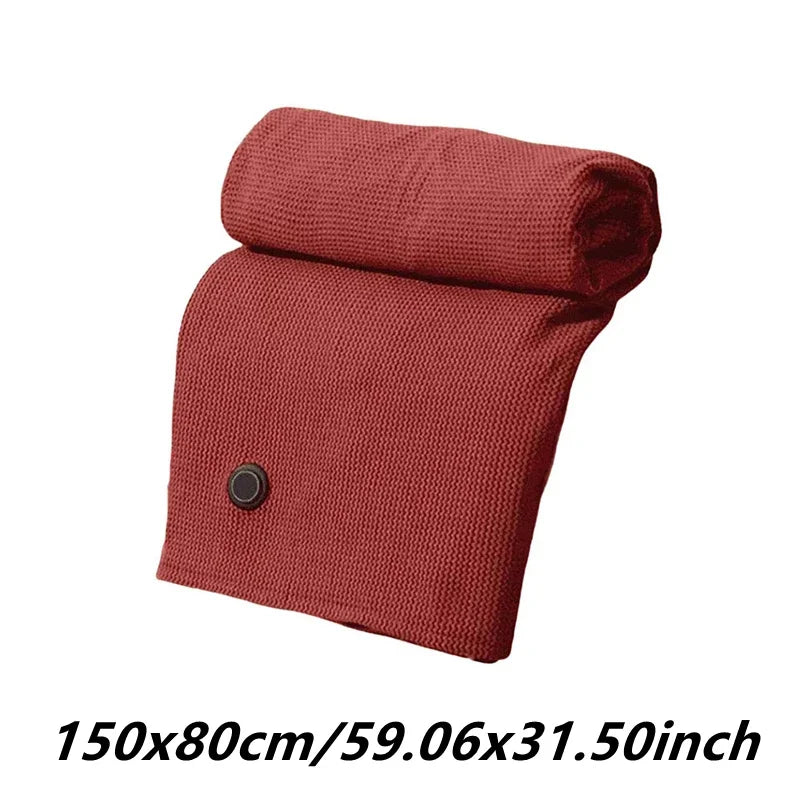 Portable Wearable Usb Electric Heated Blanket 3 Heating Level Heated Shawl Winter Warmer Blanket For Home Office Sofa Shawl